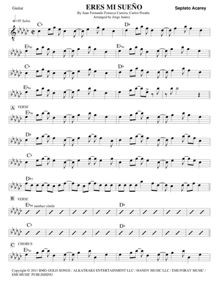 Eres Mi Sue (arr. Jorge Juárez)