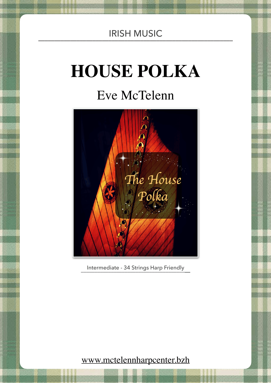 The House polka - irish Jig - intermediate & 34 String Harp | McTelenn Harp Center (arr. Eve McTelenn)