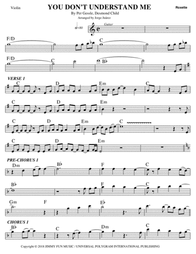 You Don't Understand Me (arr. Jorge Juárez)