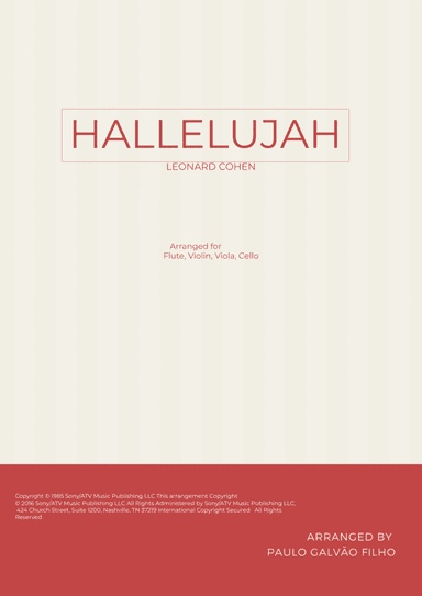 Hallelujah (arr. Paulo Galvao Filho)