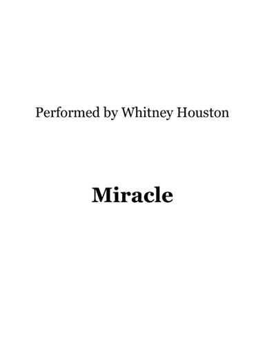 Miracle (arr. Ronn M)