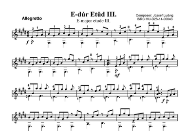 E-major etude III