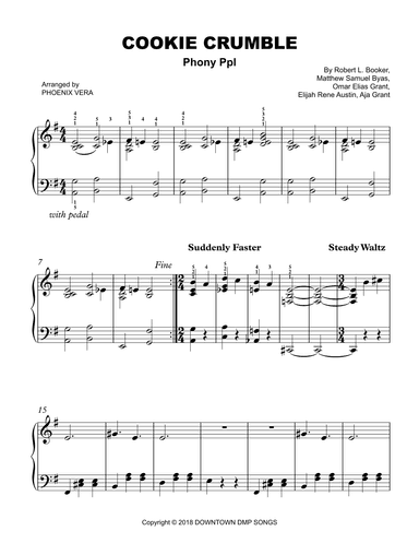 Cookie Crumble (arr. Christina Vera Piano)