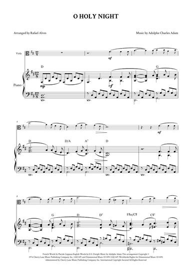 O Holy Night (arr. Rafael Alves)