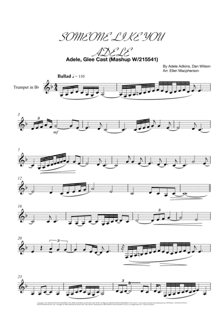 Someone Like You (arr. Ellen Macpherson)
