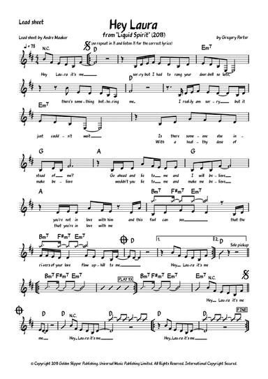 Hey Laura (arr. Andre Maaker)