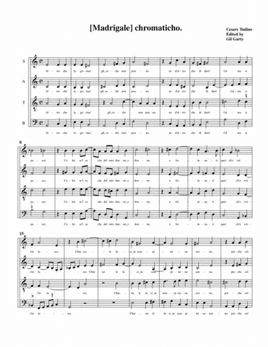 Altro che lagrimar (arrangement for 4 recorders) (arr. Gil Garty)