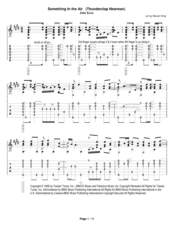 Something In The Air (arr. Steven King)