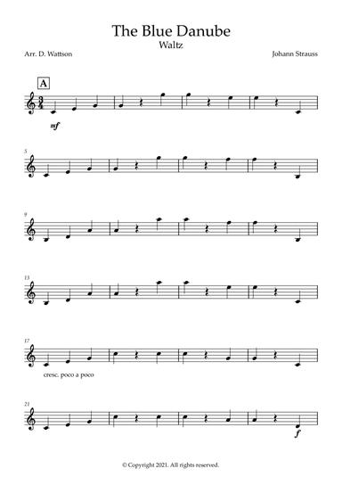 The Blue Danube (arr. Douglas Wattson)
