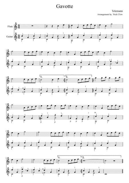 Gavotte (arr. Nick Clow)