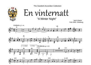 A Winter Night (Lead Sheet)