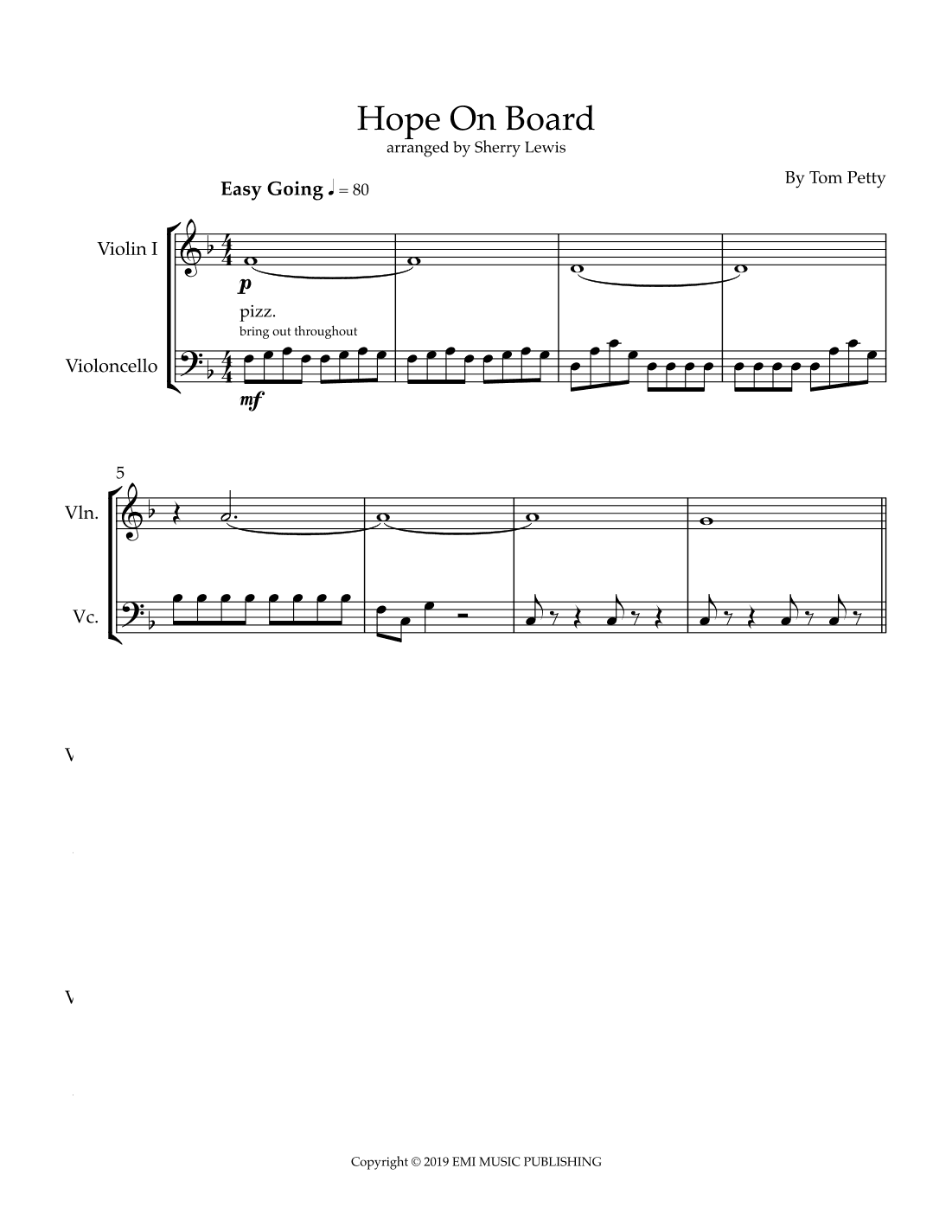 Hope On Board (arr. Sherry Lewis)