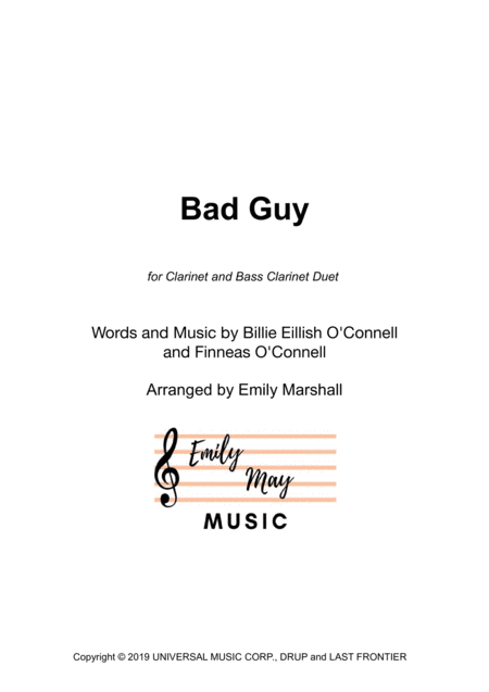 Bad Guy (arr. Emily Marshall)