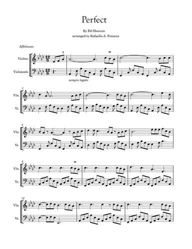 Perfect (arr. RF notes)