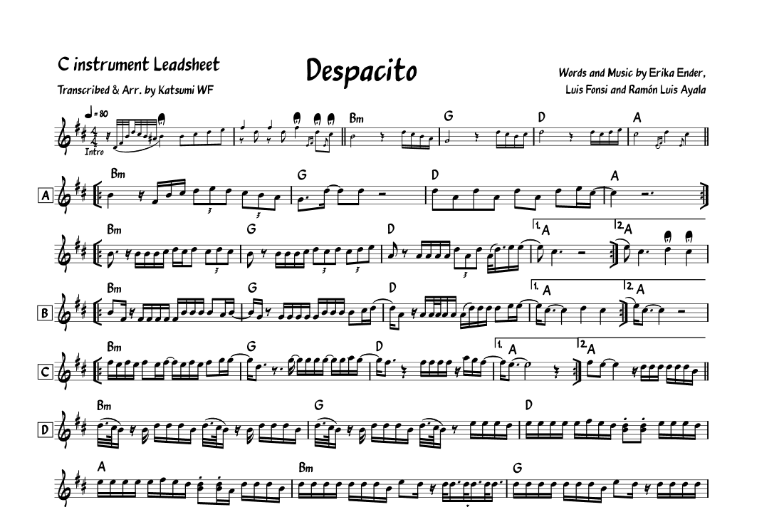 Despacito (arr. Katsumi WF)