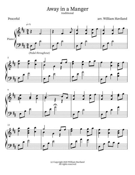 Away in a Manger (arr. William Haviland)