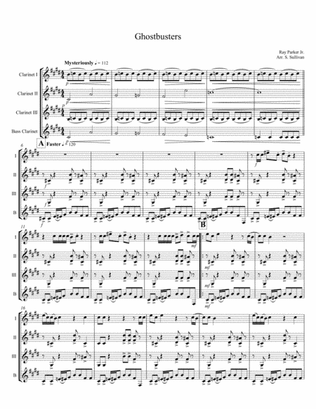 Ghostbusters (arr. Sean Sullivan)