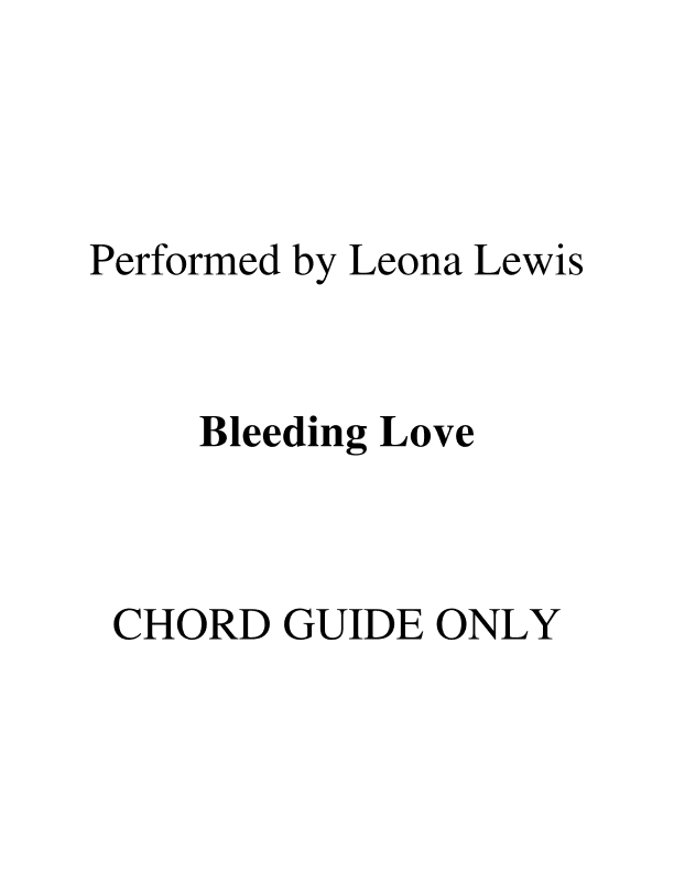 Bleeding Love (arr. RWM)