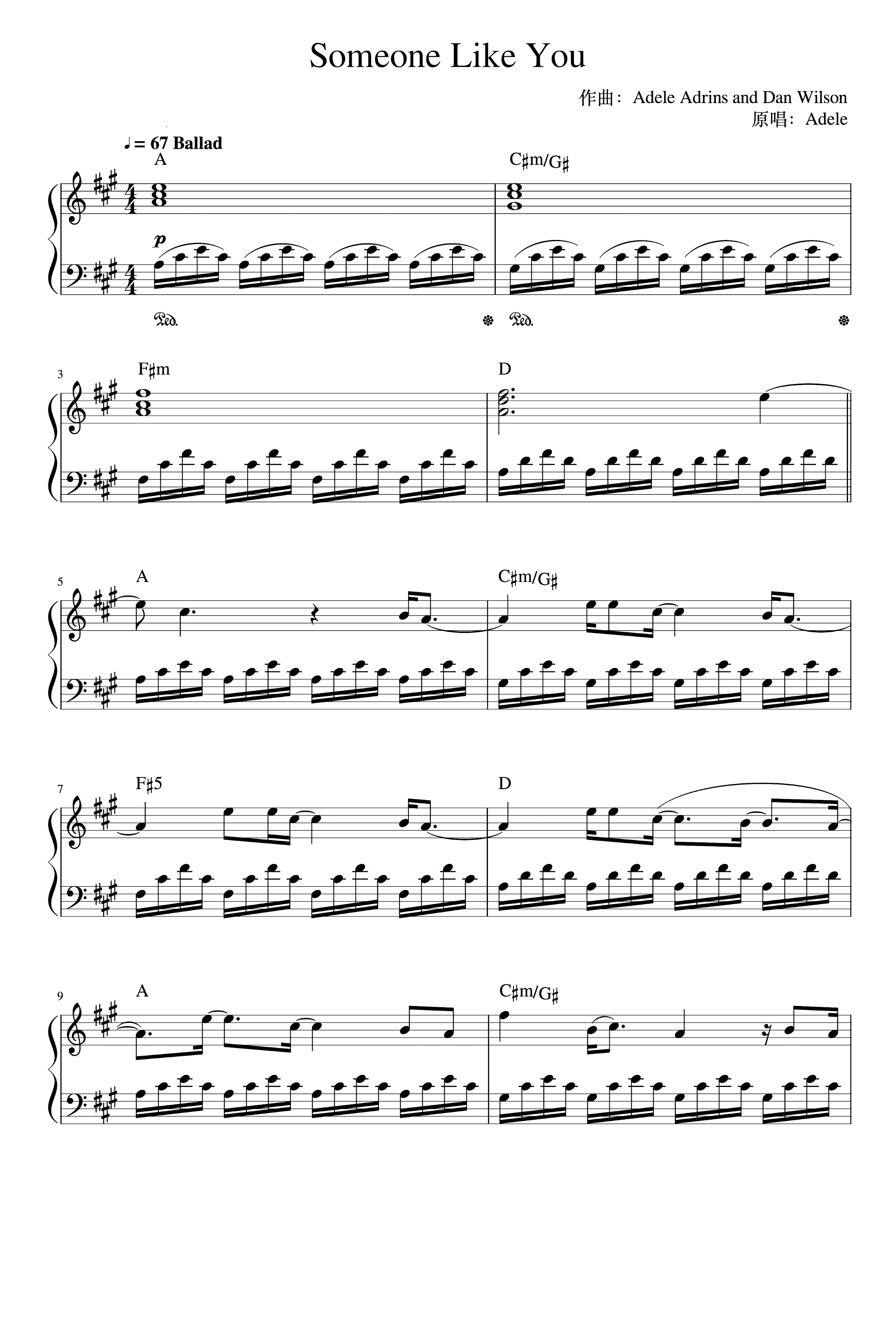 Someone Like You (arr. Adele Adkins)