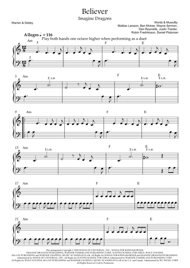 Believer (arr. Warren & Debby)