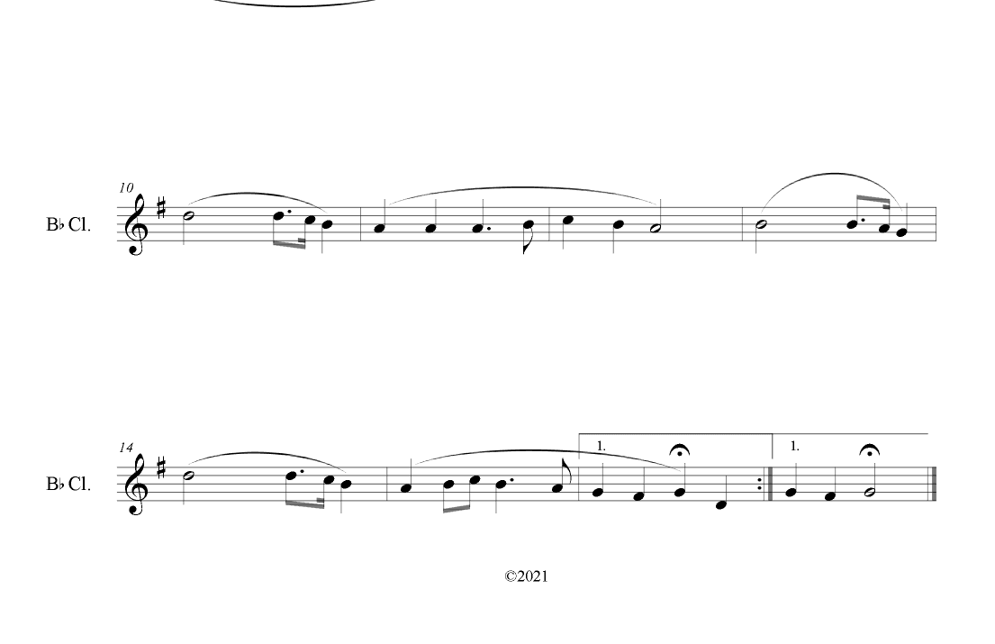 I Stand Amazed in the Presence (How Marvelous) for Clarinet Solo (arr. B. C. Dockery)