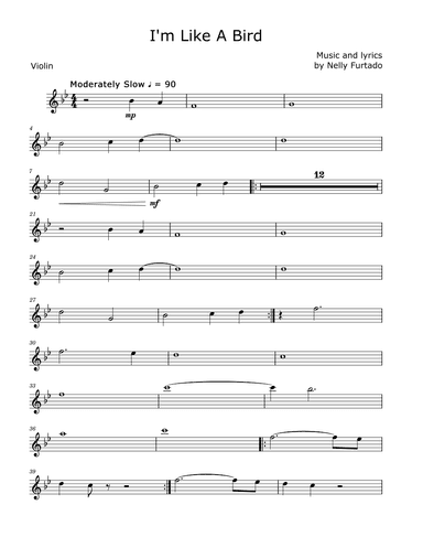 I'm Like A Bird (arr. David Lartey)