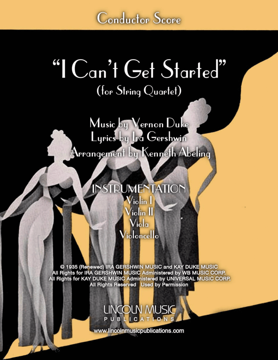 I Can't Get Started (arr. Kenneth Abeling)
