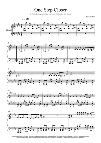One Step Closer (arr. André Laitano)