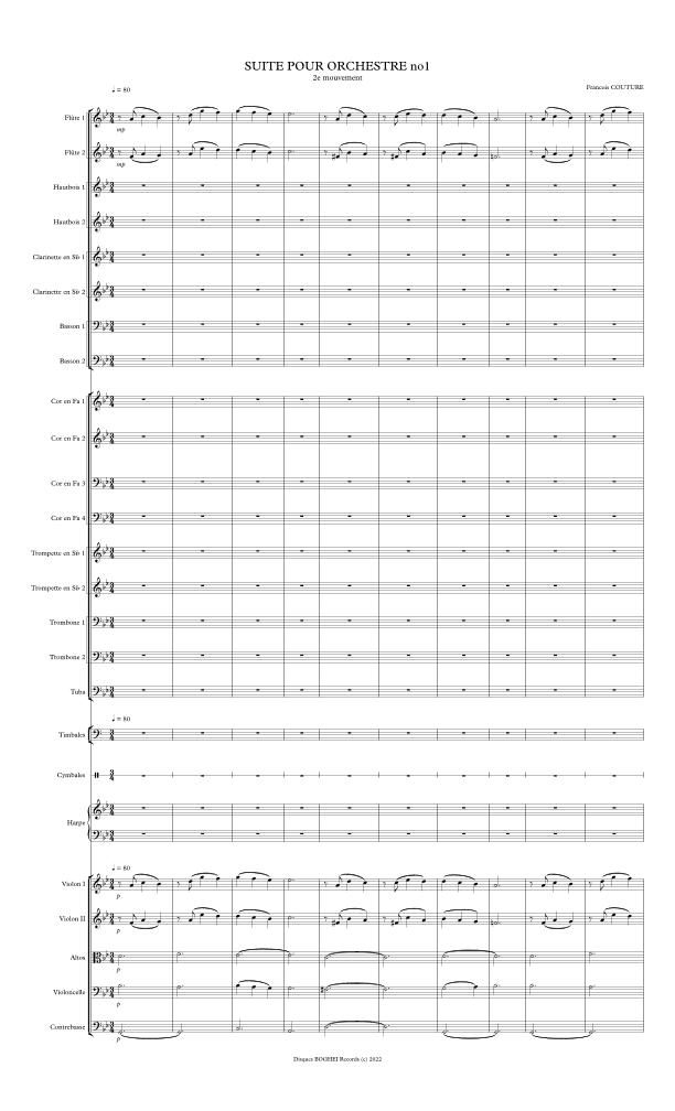 Suite pour orchestre no.1 - 2e mouvement