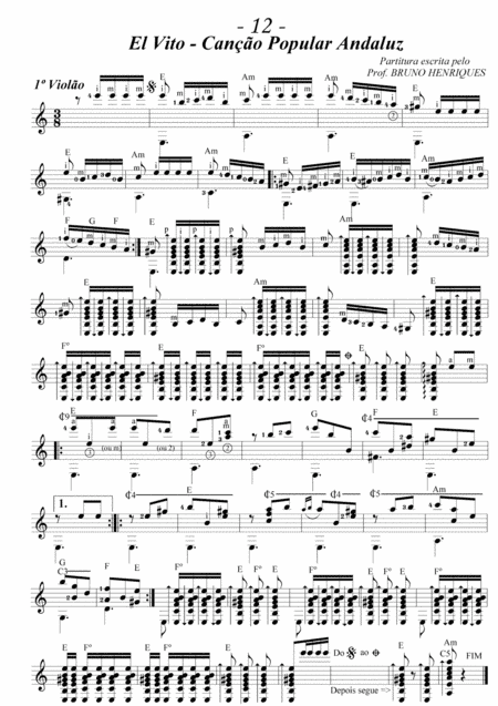 Guitar El Vito (arr. Solon Guitar)