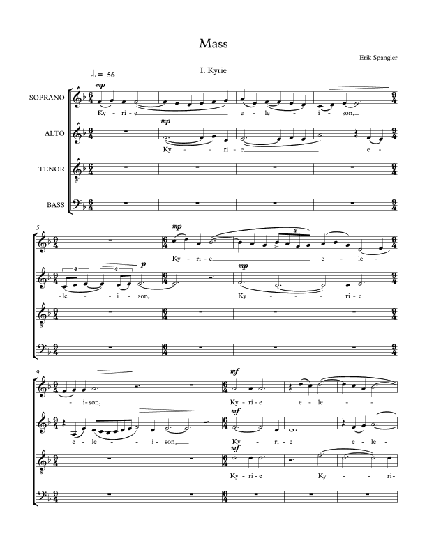 Mass - SATB choir