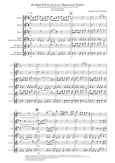 My Heart Will Go On (Love Theme from Titanic) (arr. David Burndrett)