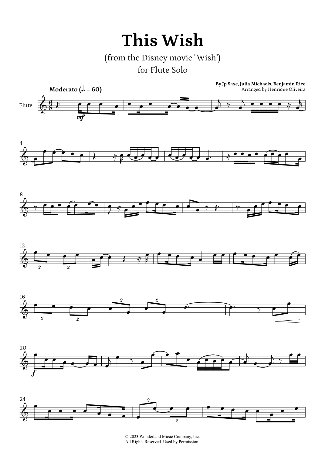 This Wish (arr. Henrique Oliveira)