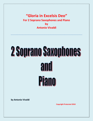 Gloria in Excelsis Deo - for 2 Soprano Saxophones and Piano (arr. Raymond Fenech)