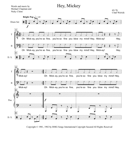 Mickey (arr. Chad Weirick)