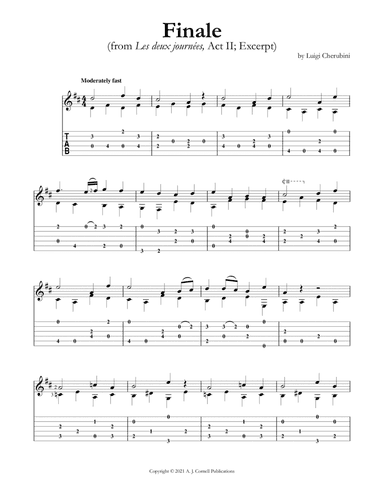 Finale (from Les deux journées, Act II; Excerpt) (arr. Mark Phillips)