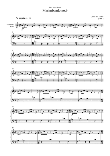 Marimbando no.9 for Marimba