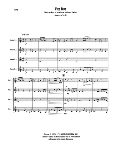 Free Bird (arr. Tim Olt)