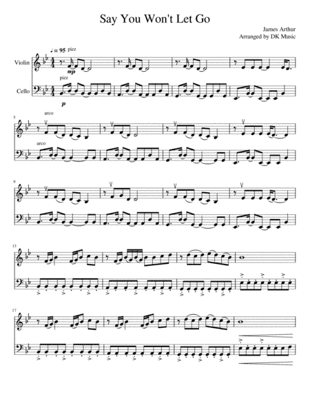 Say You Won't Let Go (arr. DK Music)