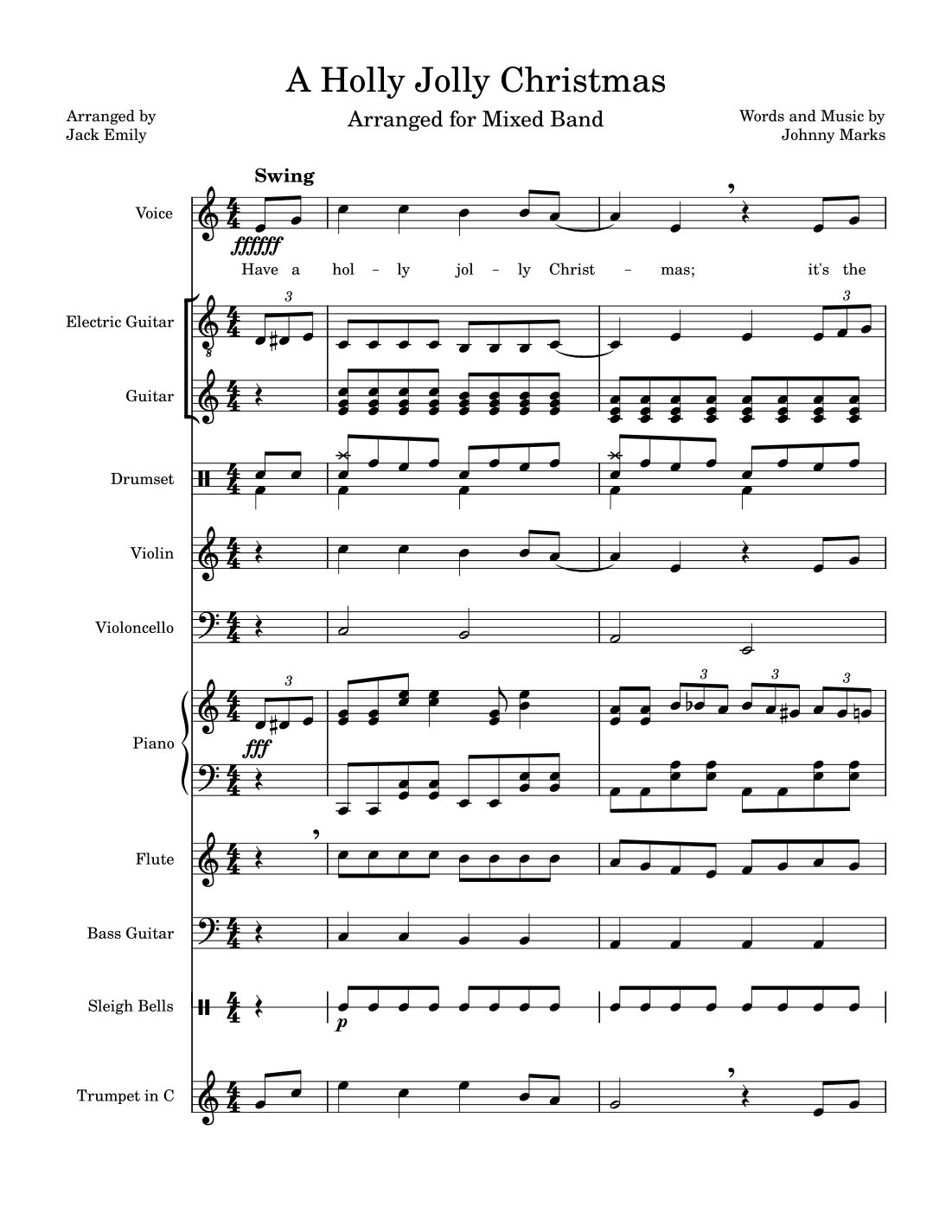 A Holly Jolly Christmas (arr. Jack Emily)