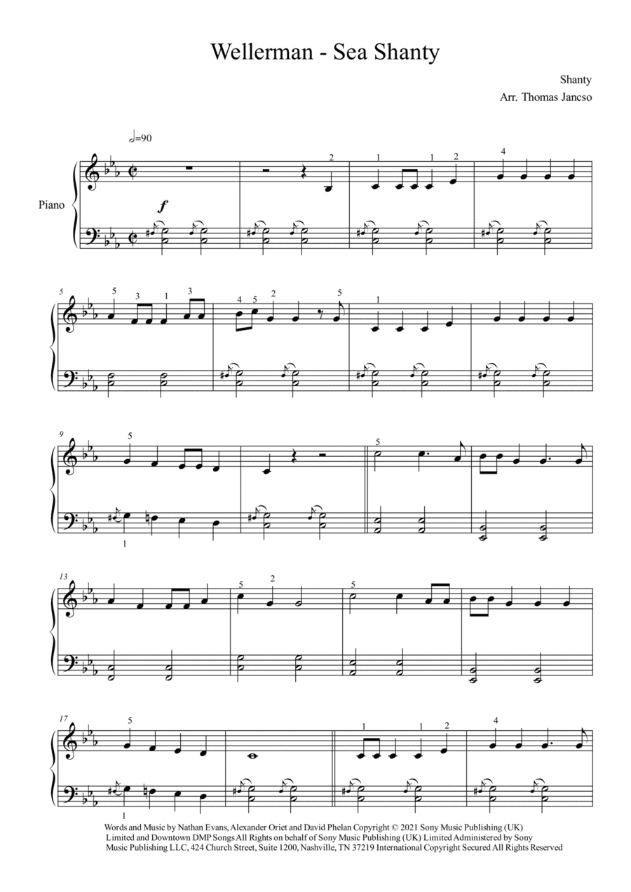 Wellerman (arr. Thomas Jancso)