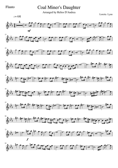 Coal Miner's Daughter (arr. Helios D'Andrea)
