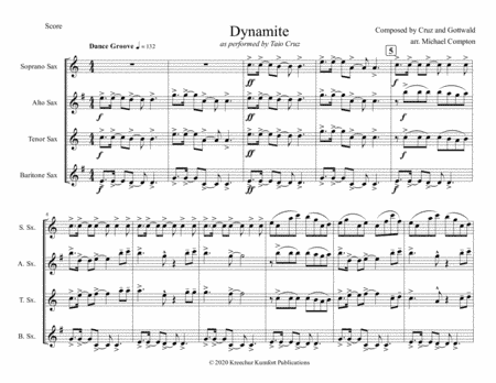 Dynamite (arr. Michael Compton)