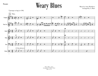 Weary Blues (arr. A. Burr)