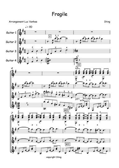 Fragile (arr. Luc Vanhee)