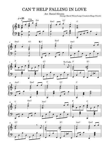 Can't Help Falling In Love (arr. Daniel Silveira)