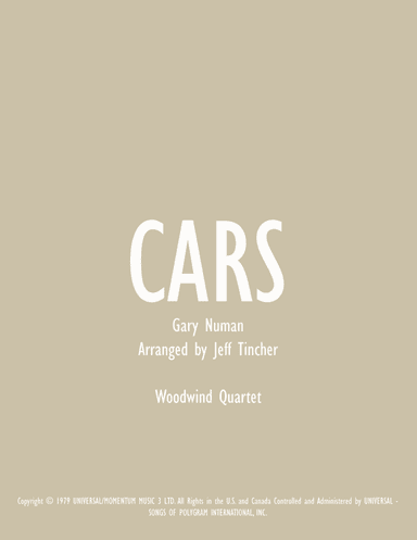 Cars (arr. Jeff Tincher)