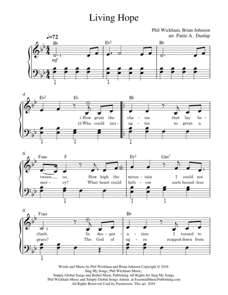 Living Hope (arr. Pattie A. Dunlap)
