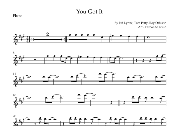 You Got It (arr. Fernando Britto)