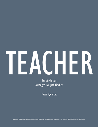 Teacher (arr. Jeff Tincher)